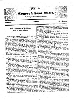 Regensburger Conversations-Blatt (Regensburger Tagblatt) Sonntag 8. Januar 1860