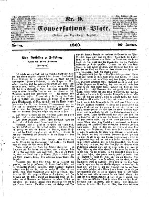 Regensburger Conversations-Blatt (Regensburger Tagblatt) Freitag 20. Januar 1860