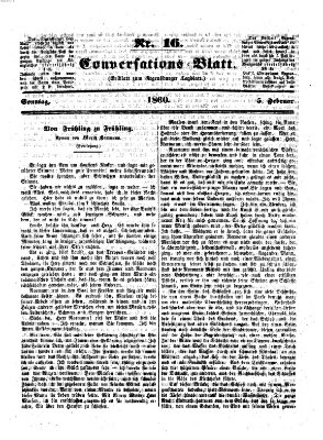 Regensburger Conversations-Blatt (Regensburger Tagblatt) Sonntag 5. Februar 1860