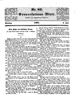 Regensburger Conversations-Blatt (Regensburger Tagblatt) Sonntag 8. Juli 1860