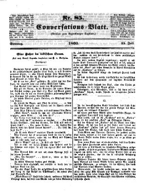 Regensburger Conversations-Blatt (Regensburger Tagblatt) Sonntag 15. Juli 1860