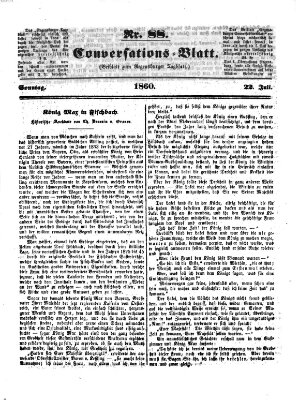 Regensburger Conversations-Blatt (Regensburger Tagblatt) Sonntag 22. Juli 1860