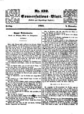 Regensburger Conversations-Blatt (Regensburger Tagblatt) Freitag 2. November 1860