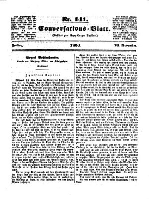 Regensburger Conversations-Blatt (Regensburger Tagblatt) Freitag 23. November 1860