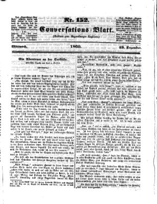 Regensburger Conversations-Blatt (Regensburger Tagblatt) Mittwoch 19. Dezember 1860