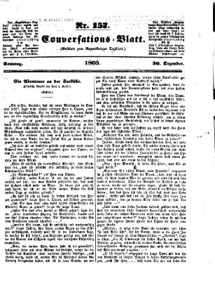 Regensburger Conversations-Blatt (Regensburger Tagblatt) Sonntag 30. Dezember 1860