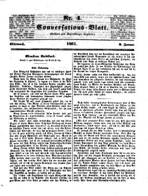 Regensburger Conversations-Blatt (Regensburger Tagblatt) Mittwoch 9. Januar 1861