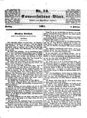 Regensburger Conversations-Blatt (Regensburger Tagblatt) Freitag 1. Februar 1861