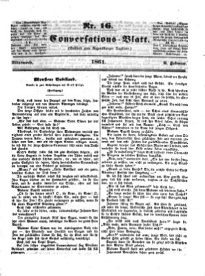 Regensburger Conversations-Blatt (Regensburger Tagblatt) Mittwoch 6. Februar 1861