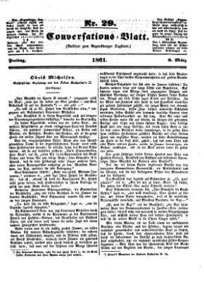 Regensburger Conversations-Blatt (Regensburger Tagblatt) Freitag 8. März 1861