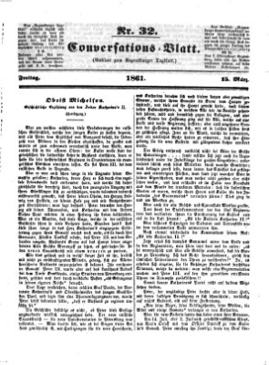 Regensburger Conversations-Blatt (Regensburger Tagblatt) Freitag 15. März 1861