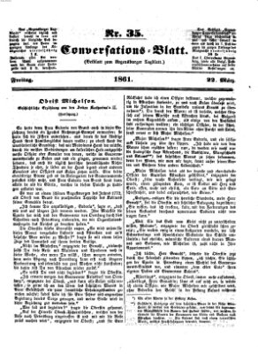 Regensburger Conversations-Blatt (Regensburger Tagblatt) Freitag 22. März 1861