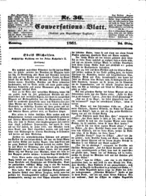 Regensburger Conversations-Blatt (Regensburger Tagblatt) Sonntag 24. März 1861