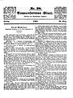 Regensburger Conversations-Blatt (Regensburger Tagblatt) Freitag 29. März 1861