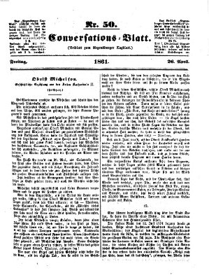 Regensburger Conversations-Blatt (Regensburger Tagblatt) Freitag 26. April 1861