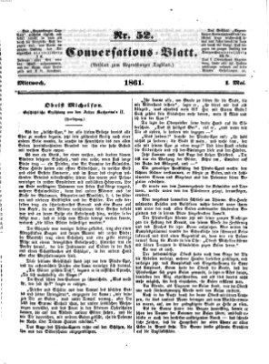 Regensburger Conversations-Blatt (Regensburger Tagblatt) Mittwoch 1. Mai 1861