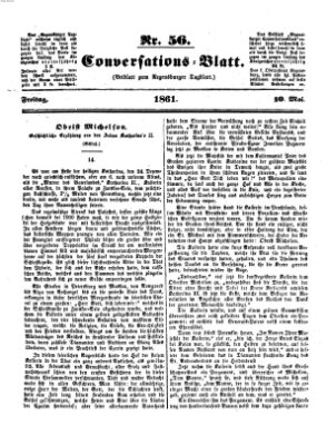 Regensburger Conversations-Blatt (Regensburger Tagblatt) Freitag 10. Mai 1861