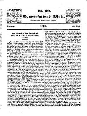 Regensburger Conversations-Blatt (Regensburger Tagblatt) Sonntag 19. Mai 1861