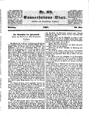 Regensburger Conversations-Blatt (Regensburger Tagblatt) Sonntag 26. Mai 1861