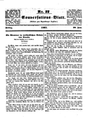 Regensburger Conversations-Blatt (Regensburger Tagblatt) Freitag 28. Juni 1861