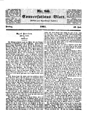 Regensburger Conversations-Blatt (Regensburger Tagblatt) Freitag 19. Juli 1861