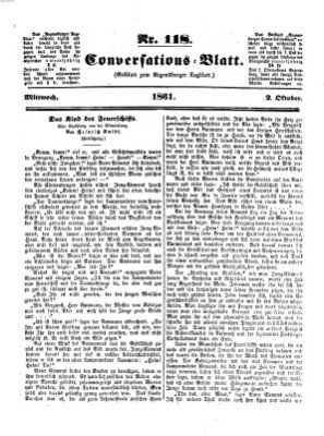 Regensburger Conversations-Blatt (Regensburger Tagblatt) Mittwoch 2. Oktober 1861