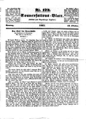 Regensburger Conversations-Blatt (Regensburger Tagblatt) Sonntag 13. Oktober 1861