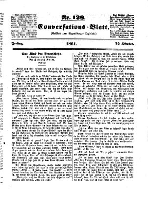 Regensburger Conversations-Blatt (Regensburger Tagblatt) Freitag 25. Oktober 1861