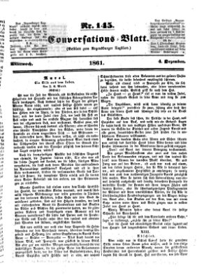 Regensburger Conversations-Blatt (Regensburger Tagblatt) Mittwoch 4. Dezember 1861