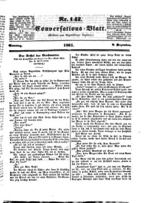 Regensburger Conversations-Blatt (Regensburger Tagblatt) Sonntag 8. Dezember 1861