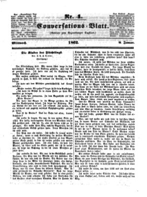 Regensburger Conversations-Blatt (Regensburger Tagblatt) Mittwoch 8. Januar 1862