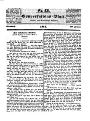 Regensburger Conversations-Blatt (Regensburger Tagblatt) Mittwoch 29. Januar 1862