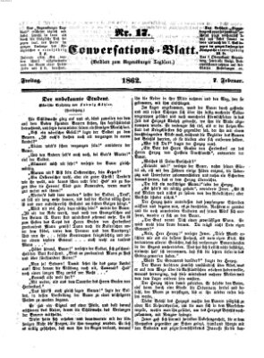 Regensburger Conversations-Blatt (Regensburger Tagblatt) Freitag 7. Februar 1862