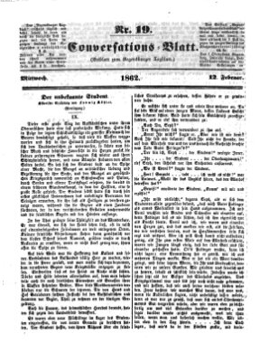 Regensburger Conversations-Blatt (Regensburger Tagblatt) Mittwoch 12. Februar 1862