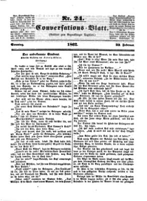 Regensburger Conversations-Blatt (Regensburger Tagblatt) Sonntag 23. Februar 1862