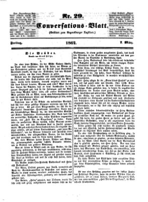 Regensburger Conversations-Blatt (Regensburger Tagblatt) Freitag 7. März 1862