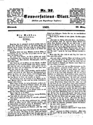 Regensburger Conversations-Blatt (Regensburger Tagblatt) Mittwoch 26. März 1862