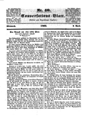 Regensburger Conversations-Blatt (Regensburger Tagblatt) Mittwoch 2. April 1862