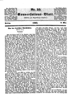 Regensburger Conversations-Blatt (Regensburger Tagblatt) Freitag 9. Mai 1862