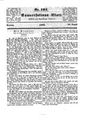 Regensburger Conversations-Blatt (Regensburger Tagblatt) Sonntag 24. August 1862