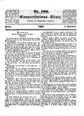 Regensburger Conversations-Blatt (Regensburger Tagblatt) Freitag 5. September 1862