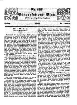 Regensburger Conversations-Blatt (Regensburger Tagblatt) Freitag 24. Oktober 1862