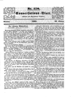 Regensburger Conversations-Blatt (Regensburger Tagblatt) Sonntag 26. Oktober 1862