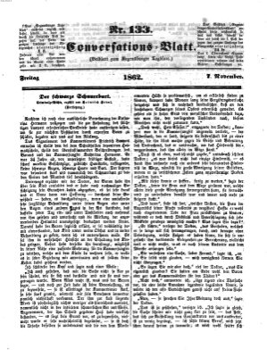 Regensburger Conversations-Blatt (Regensburger Tagblatt) Freitag 7. November 1862