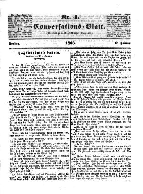 Regensburger Conversations-Blatt (Regensburger Tagblatt) Freitag 9. Januar 1863