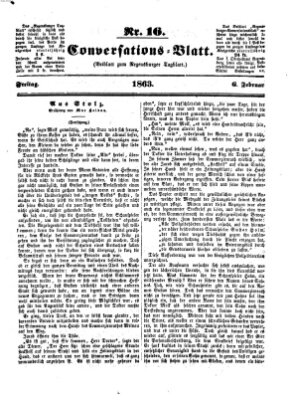 Regensburger Conversations-Blatt (Regensburger Tagblatt) Freitag 6. Februar 1863