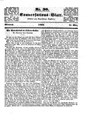 Regensburger Conversations-Blatt (Regensburger Tagblatt) Mittwoch 11. März 1863