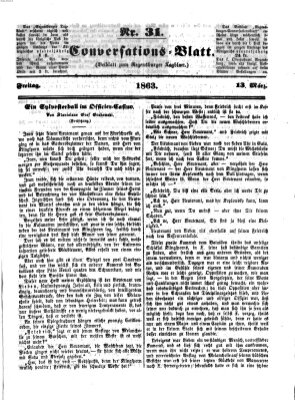 Regensburger Conversations-Blatt (Regensburger Tagblatt) Freitag 13. März 1863