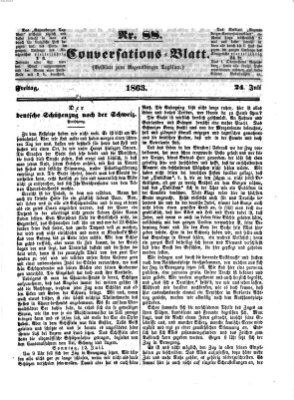 Regensburger Conversations-Blatt (Regensburger Tagblatt) Freitag 24. Juli 1863