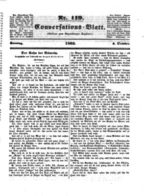 Regensburger Conversations-Blatt (Regensburger Tagblatt) Sonntag 4. Oktober 1863